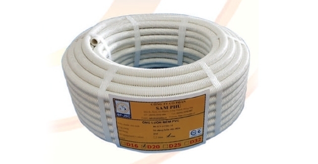 Ống luồn đàn hồi chống cháy D32_SAM PHÚ (cuộn/25m)