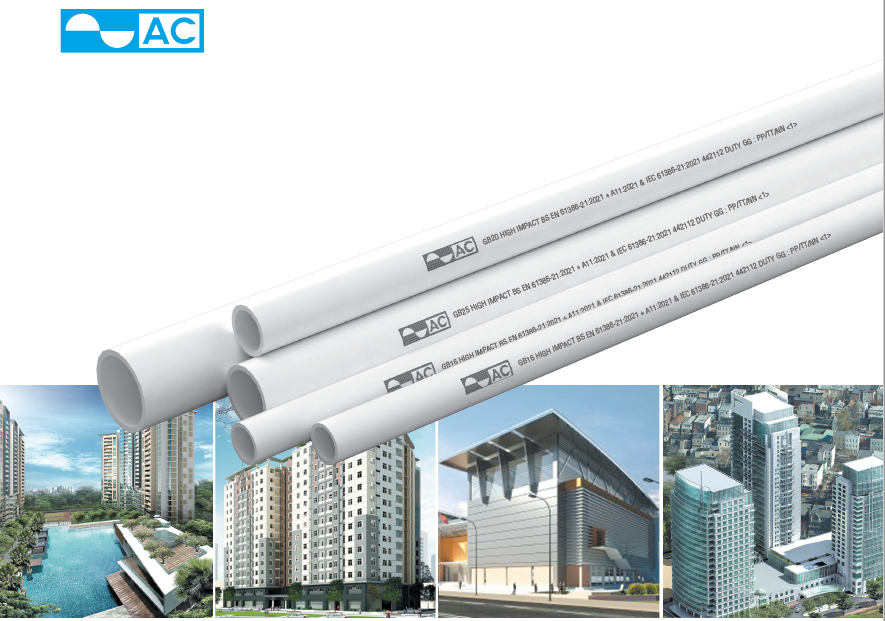 Ống luồn cứng PVC D50 1250N_AC (2.92m/Cây)
