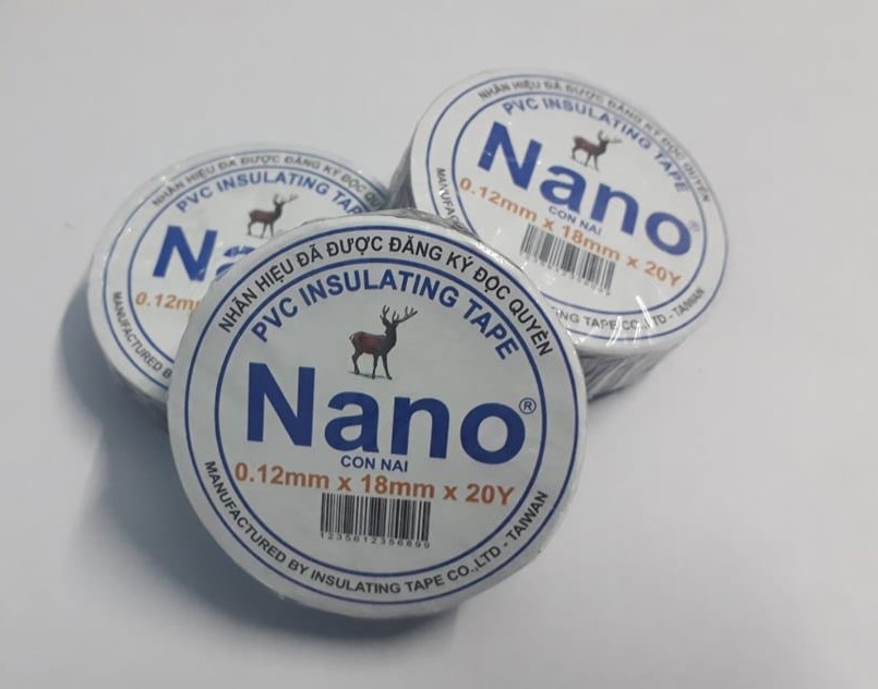 Băng keo điện NANO 20Y_ Nai (10 cuộn /1cây)
