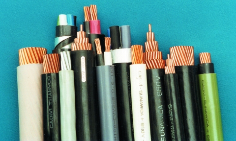 Cáp điện lực, ruột đồng cách điện PVC (CV-0,6/1kV)