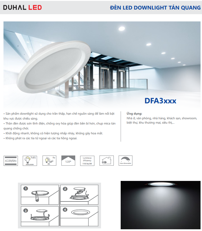 Đèn LED Downlight âm trần