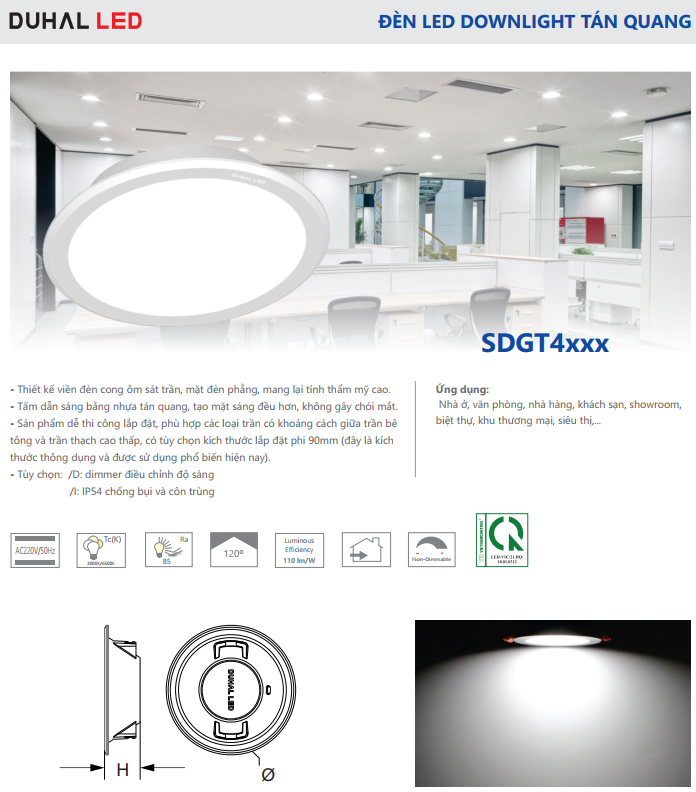 Đèn LED Downlight âm trần