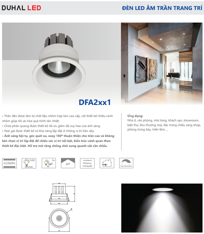 Đèn LED Downlight âm trần
