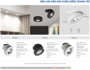 Đèn LED Downlight chiếu điểm